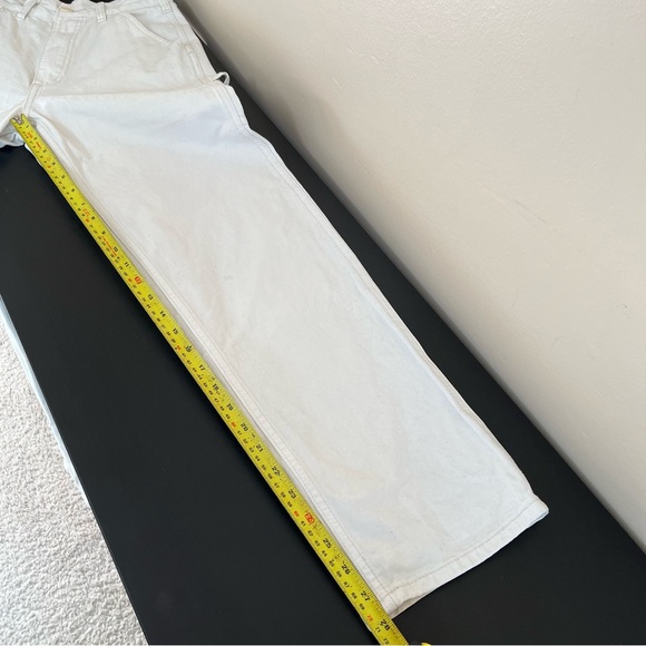 John Galt Brandy Melville Cream Denim High Rise Carpenter Jeans - Picture 8 of 10